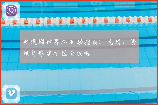 央视网世界杯互动指南：竞猜、资讯与球迷社区全攻略
